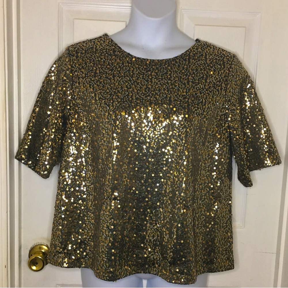 CATO Sequin Tee Top
